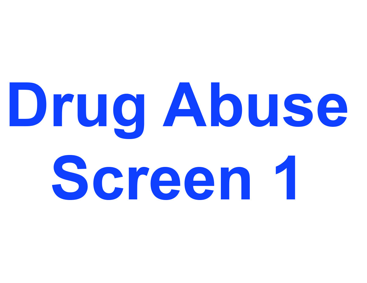 Drug Abuse Screen 1 (Clinical 5)